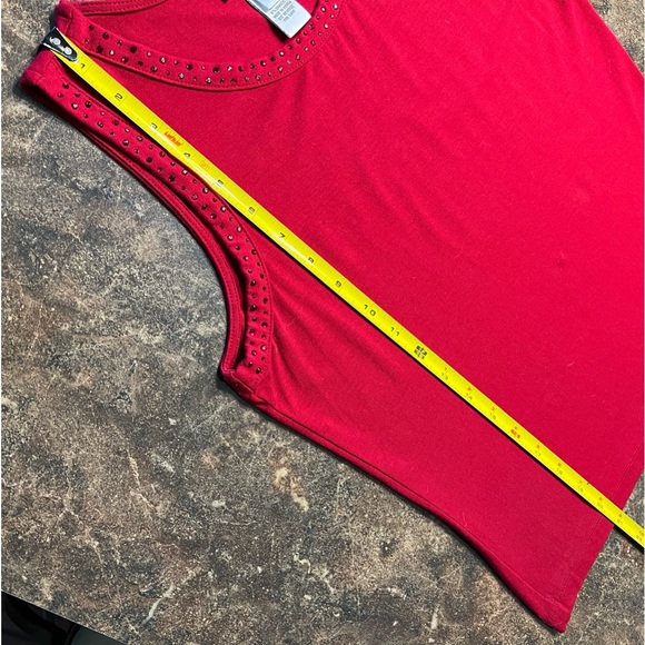 “Talbots” Seasonal Christmas Style Red Tank Shirt - Picture 14 of 15